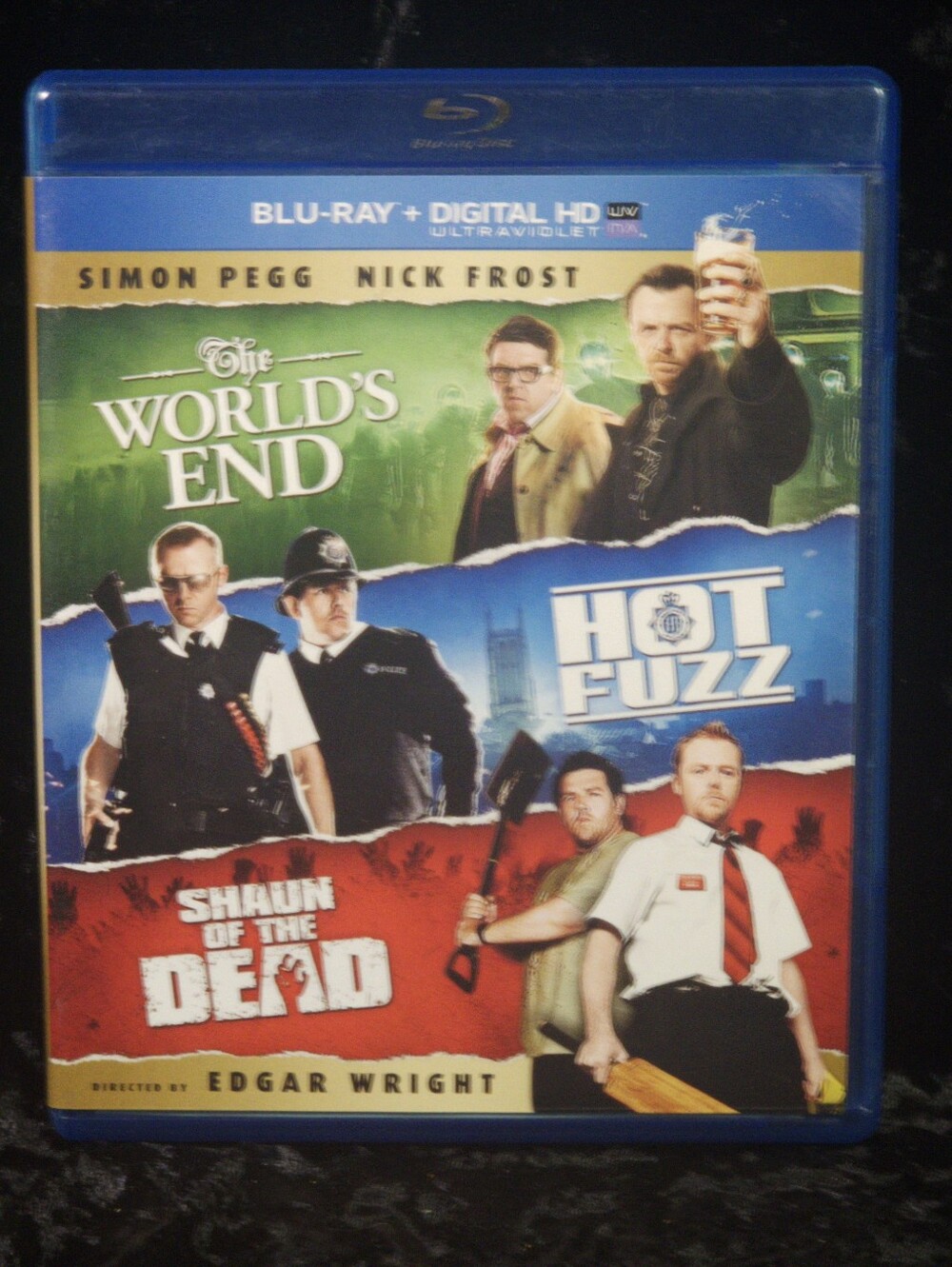 Shaun of the Dead Hot Fuzz The World's End Blu-ray Cornetto Trilogy Edgar Wright
